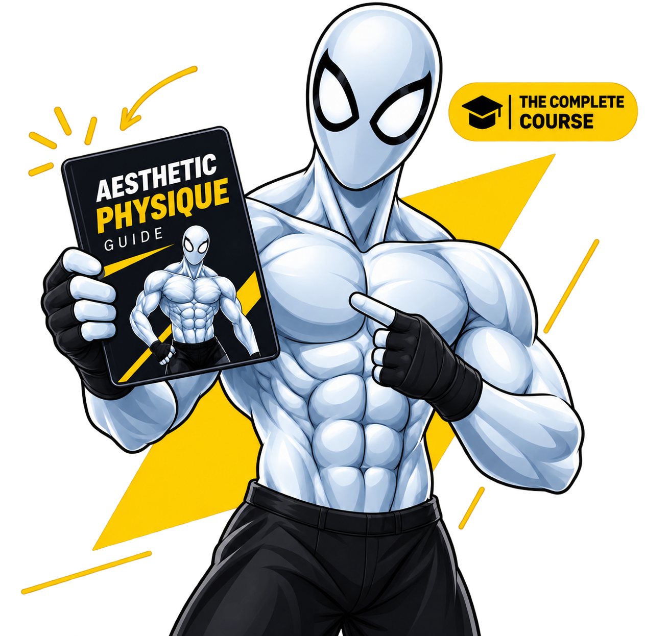 3D digital product mockup of the the_fitnessfreak fitness eBook